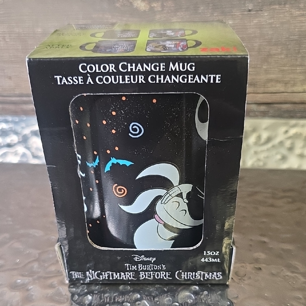 The Nightmare Before Christmas Color Change Mug - Black,NEW